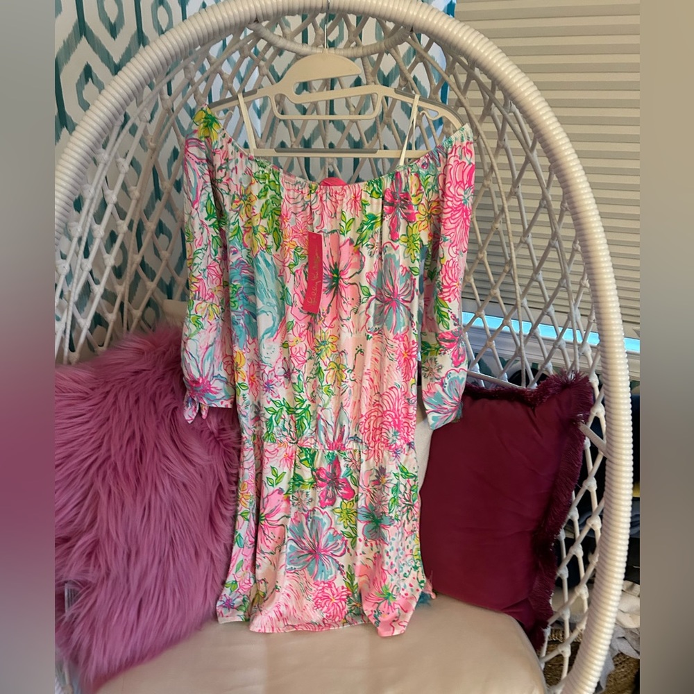 Lily Pulitzer off the shoulder romper